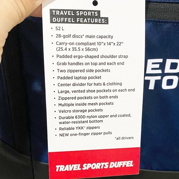 GRIPEQ Ledgestone GRIPeq TSD1 Travel Duffel Bag 2024 Blue Red Limited Ed… - Picture 5 of 10